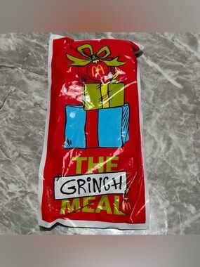2025 McDONALD'S Grinch Socks Christmas Adult Happy Meal Blue